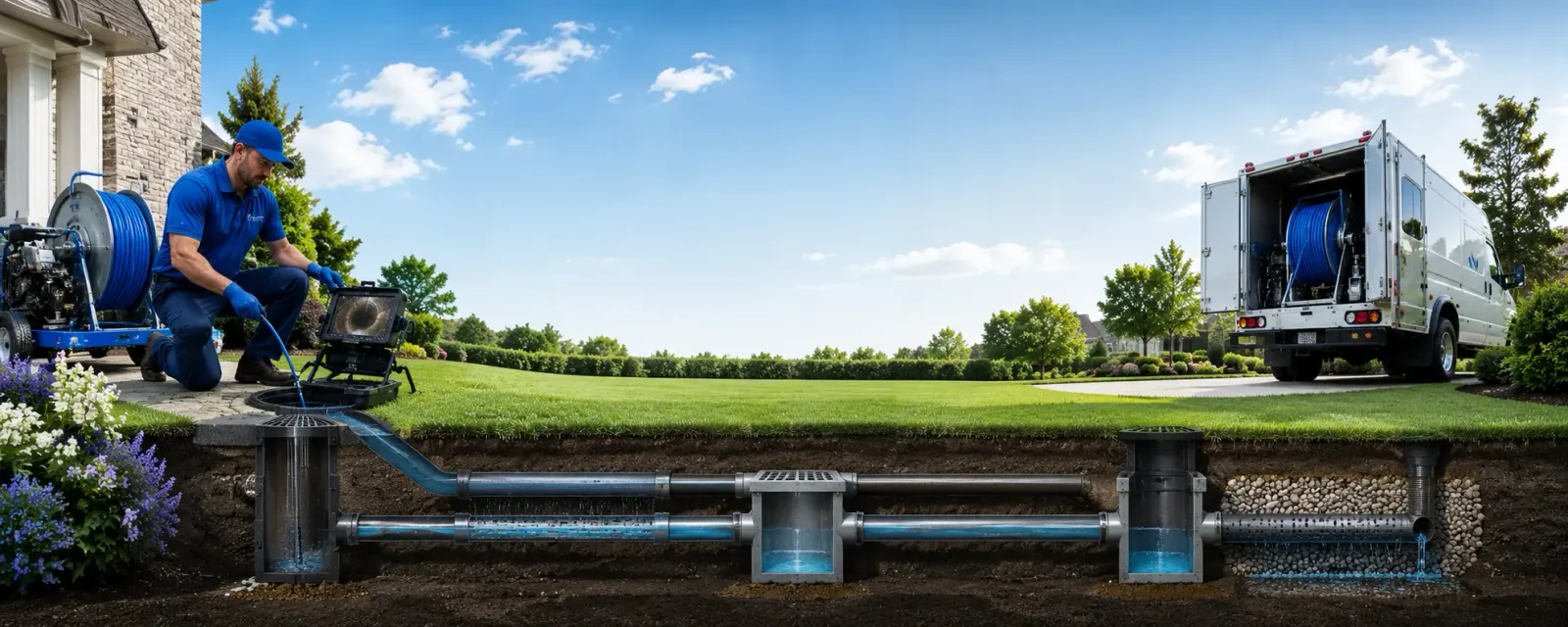 Outdoor drain cleaning information for Arcadia, IN